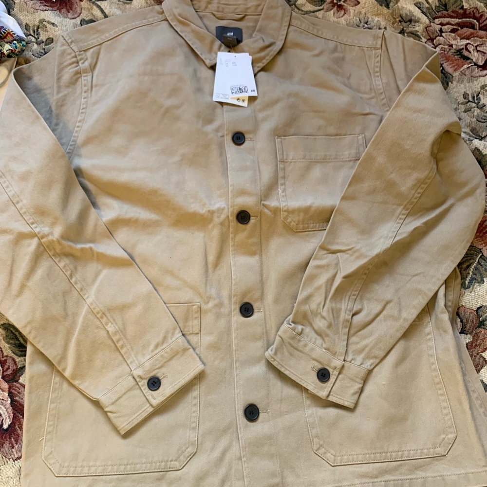 H & M Men’s Tan/Beige XXL Denim Jacket